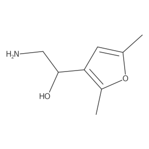 2-Amino-1-(2,5-dimethylfuran-3-yl)ethanol结构式