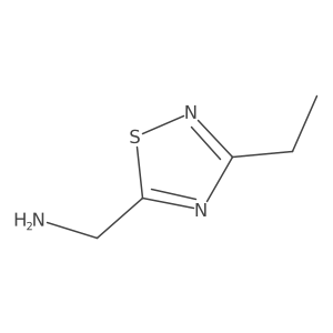 (3-Ethyl-1,2,4-thiadiazol-5-yl)methanamine结构式
