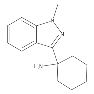 1-(1-methyl-1H-indazol-3-yl)cyclohexan-1-amine结构式