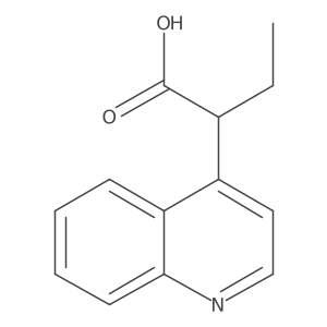 2-(Quinolin-4-yl)butanoic acid结构式