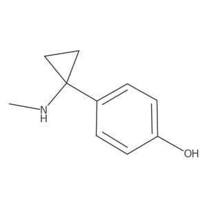 4-[1-(Methylamino)cyclopropyl]phenol结构式