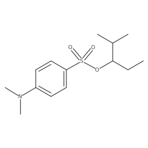 1-Ethyl-2-methylpropyl 4-(dimethylamino)benzenesulfonate Structure