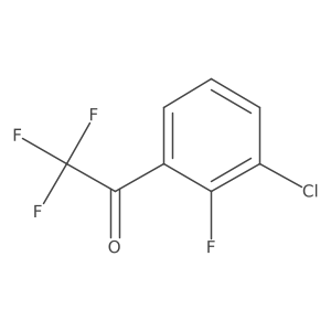 1-(3-Chloro-2-fluorophenyl)-2,2,2-trifluoroethanone Structure