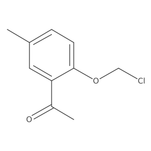 1-[2-(Chloromethoxy)-5-methylphenyl]ethan-1-one结构式