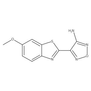 4-(6-Methoxy-1,3-benzothiazol-2-yl)-1,2,5-oxadiazol-3-amine结构式