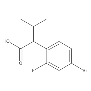 2-(4-Bromo-2-fluorophenyl)-3-methylbutanoic acid结构式