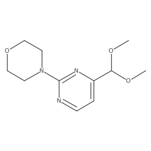 4-[4-(Dimethoxymethyl)-2-pyrimidinyl]morpholine Structure