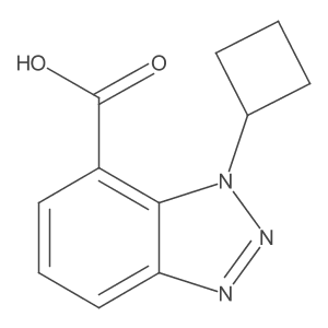 1-cyclobutyl-1H-1,2,3-benzotriazole-7-carboxylic acid结构式