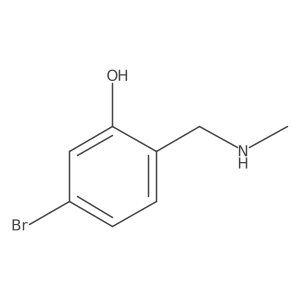 5-Bromo-2-[(methylamino)methyl]phenol Structure