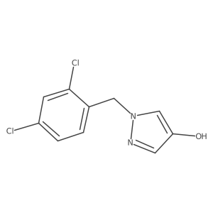 1-(2,4-Dichlorobenzyl)-1H-pyrazol-4-ol结构式