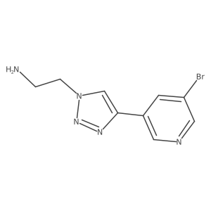 2-[4-(5-bromopyridin-3-yl)-1H-1,2,3-triazol-1-yl]ethan-1-amine Structure