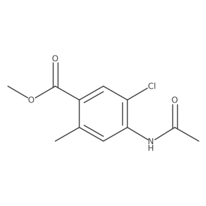 Methyl 4-acetamido-5-chloro-2-methylbenzoate Structure