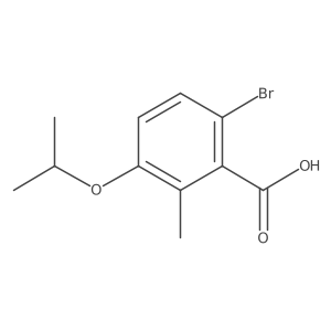 6-Bromo-2-methyl-3-(propan-2-yloxy)benzoic acid结构式