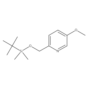 2-({[Tert-butyl(dimethyl)silyl]oxy}methyl)-5-methoxypyridine Structure