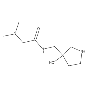 2-(dimethylamino)-N-[(3-hydroxypyrrolidin-3-yl)methyl]acetamide Structure