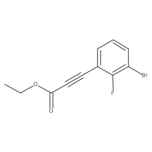 Ethyl 3-(3-bromo-2-fluorophenyl)prop-2-ynoate Structure