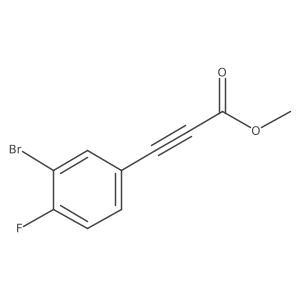 Methyl 3-(3-bromo-4-fluorophenyl)prop-2-ynoate Structure