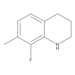 8-Fluoro-7-methyl-1,2,3,4-tetrahydroquinoline结构式