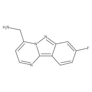 {8-Fluoropyrimido[1,2-b]indazol-4-yl}methanamine Structure