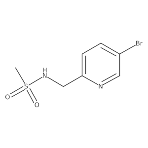 N-((5-bromopyridin-2-yl)methyl)methanesulfonamide Structure