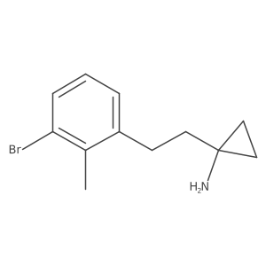 1-[2-(3-Bromo-2-methylphenyl)ethyl]cyclopropan-1-amine Structure