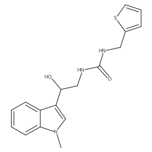 1-(2-hydroxy-2-(1-methyl-1H-indol-3-yl)ethyl)-3-(thiophen-2-ylmethyl)urea Structure