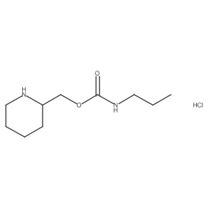 piperidin-2-ylmethyl N-propylcarbamate hydrochloride结构式