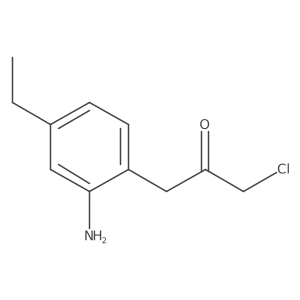 1-(2-Amino-4-ethylphenyl)-3-chloropropan-2-one结构式