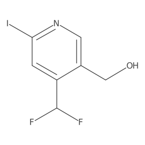 (4-(Difluoromethyl)-6-iodopyridin-3-yl)methanol Structure