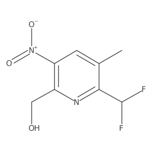 2-(Difluoromethyl)-3-methyl-5-nitropyridine-6-methanol Structure