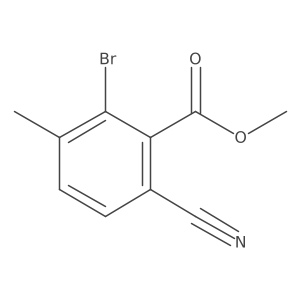 Methyl 2-bromo-6-cyano-3-methylbenzoate Structure