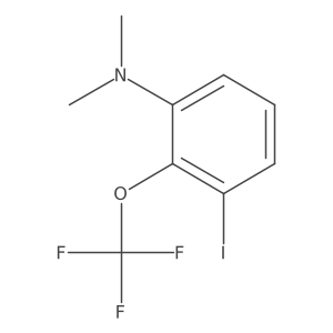 1-Dimethylamino-3-iodo-2-(trifluoromethoxy)benzene结构式