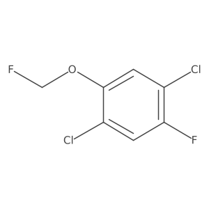 1,4-Dichloro-2-fluoro-5-(fluoromethoxy)benzene结构式