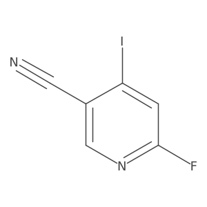 6-Fluoro-4-iodo-3-pyridinecarbonitrile Structure