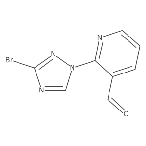 2-(3-bromo-1H-1,2,4-triazol-1-yl)pyridine-3-carbaldehyde Structure