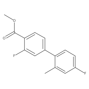 Methyl 2-fluoro-4-(4-fluoro-2-methylphenyl)benzoate Structure