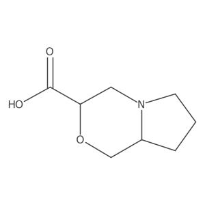 (3R,8aS)-hexahydro-1H-pyrrolo[2,1-c][1,4]oxazine-3-carboxylic acid Structure
