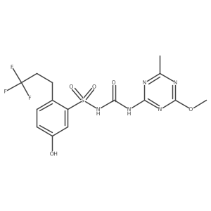 1-[5-Hydroxy-2-(3,3,3-trifluoropropyl)phenyl]sulfonyl-3-(4-methoxy-6-methyl-1,3,5-triazin-2-yl)urea Structure