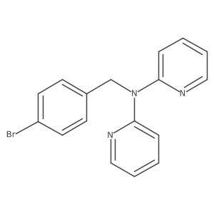 N-[(4-Bromophenyl)methyl]-N-2-pyridinyl-2-pyridinamine Structure