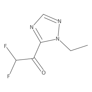 1-(1-Ethyl-1h-1,2,4-triazol-5-yl)-2,2-difluoroethan-1-one Structure