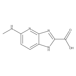 5-(Methylamino)-3H-imidazo[4,5-b]pyridine-2-carboxylic acid结构式