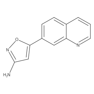5-(Quinolin-7-yl)-1,2-oxazol-3-amine结构式