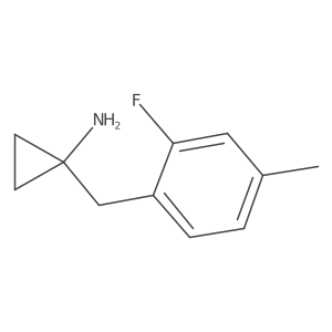 1-[(2-Fluoro-4-methylphenyl)methyl]cyclopropan-1-amine Structure