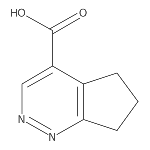 6,7-Dihydro-5H-cyclopenta[c]pyridazine-4-carboxylic acid结构式