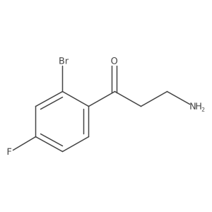 3-Amino-1-(2-bromo-4-fluorophenyl)propan-1-one结构式