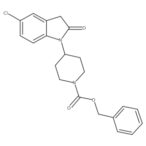 Benzyl 4-(5-chloro-2-oxoindolin-1-YL)piperidine-1-carboxylate Structure