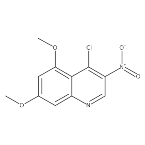 4-Chloro-5,7-dimethoxy-3-nitroquinoline Structure