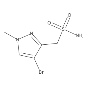 (4-bromo-1-methyl-1H-pyrazol-3-yl)methanesulfonamide结构式