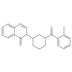 3-(1-(2-chlorobenzoyl)piperidin-3-yl)quinazolin-4(3H)-one结构式