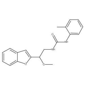 1-(2-(Benzofuran-2-yl)-2-methoxyethyl)-3-(o-tolyl)urea结构式